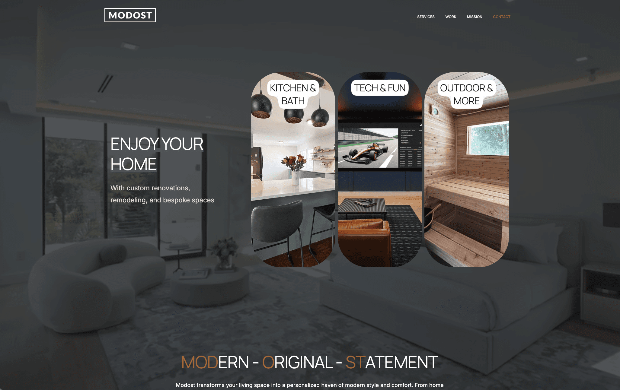 Homepage Design