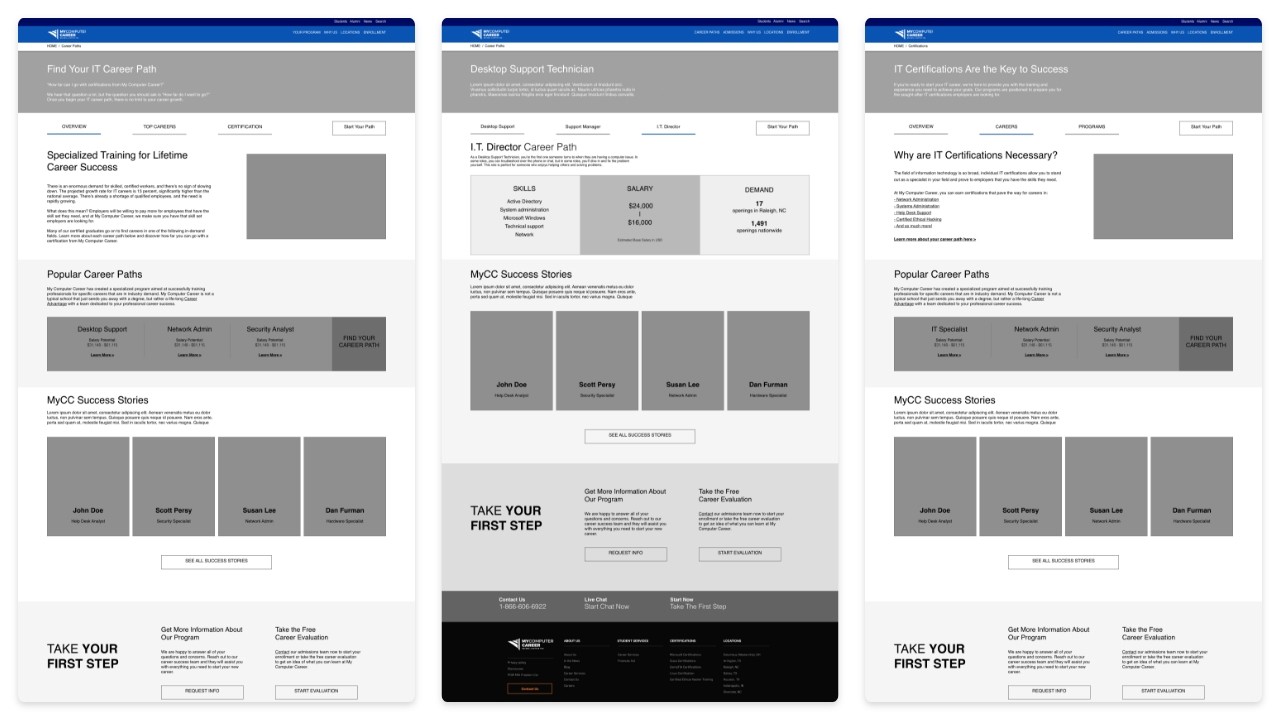 Homepage Design